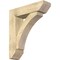 Ekena Millwork Thorton Slat Rough Sawn Bracket w/ Offset Brace, Douglas Fir, 8"W x 30"D x 34"H BKT0806X30X34THR06RDF - alternate 1